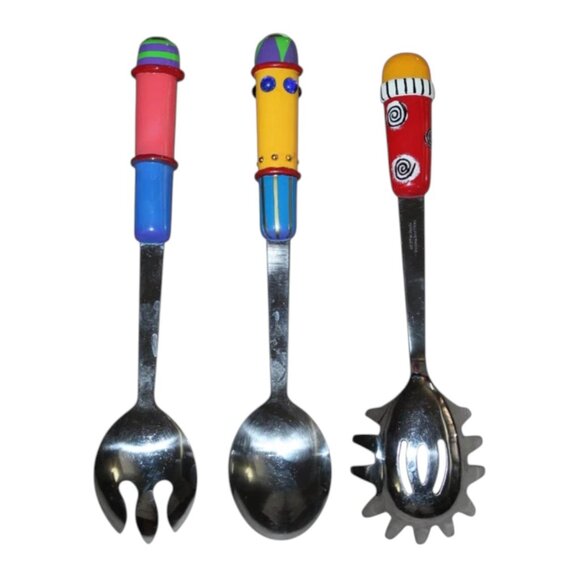 All U Can Handle Fun Whimsical Fiesta Serving Utensils Pasta Serving Spoon - Picture 2 of 3